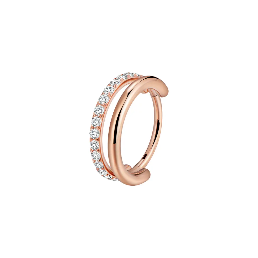 Clear/Rose Gold