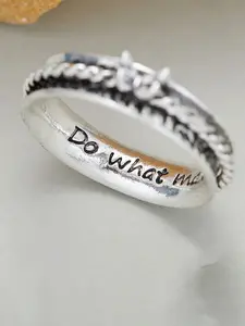 Vintage Adjustable Ring, Rotatable Butterfly Flower Letter Finger Ring, Open Design Stackable, High-End Daily Accessory, Vintage Rings Jewelry