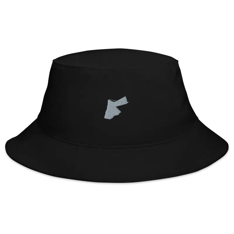Jordan Map Bucket Hat (Grey Embroidery)