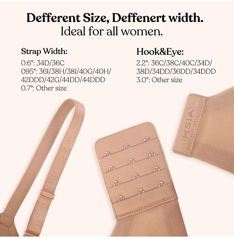 HSIA AirMesh honeycomb-cup Plus Size Full Coverage Mesh Lightly Padded Lined Adjustable Straps Underwire T-Shirt Bra TikTokShopBlackFriday