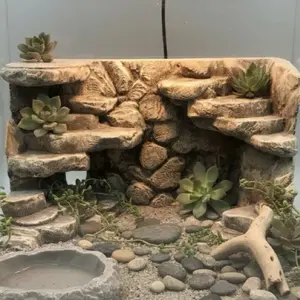 Terrain tank 3D-Rückwand (Stony Platforms)