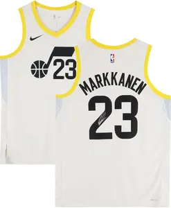 Lauri Markkanen Utah Jazz Autographed Nike White Association Swingman Jersey - Fanatics Authentic Certified