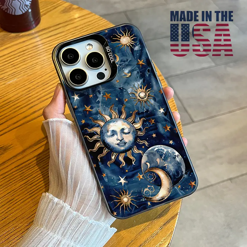 Phone Case Compatible with iPhone 16 15 Pro Max Plus 16E 14 13 12 11 X XR Starry Sun Moon Pattern Durable Shockproof Anti-Scratch PC Protective Case - TikTok Shop Phone Case Compatible with iPhone 16 15 Pro Max Plus 16E 14 13 12 11 X XR Starry Sun Moon Pattern Durable Shockproof Anti-Scratch PC Protective Case - TikTok Shop