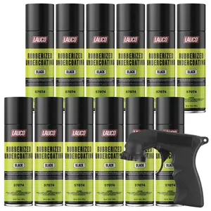 Rubberized Undercoating Aerosol Spray Can, 15oz Matte Black Finish, Moisture Protection, Undercarriage Corrosion Stop for Durable Auto Parts, Factory Look - 57074