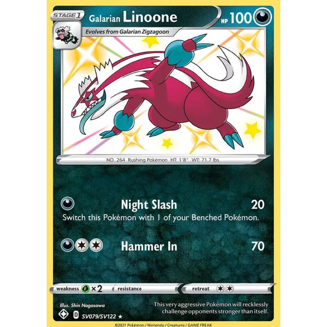Galarian Linoone - Shining Fates: Shiny Vault (SHFSV)