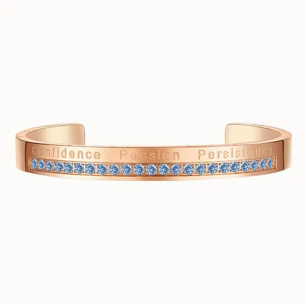 Inspirational Jewelry Gifts, Bangle Bracelets with Birthstone. Great gift for Holiday, Christmas, Graduation and Birthday.