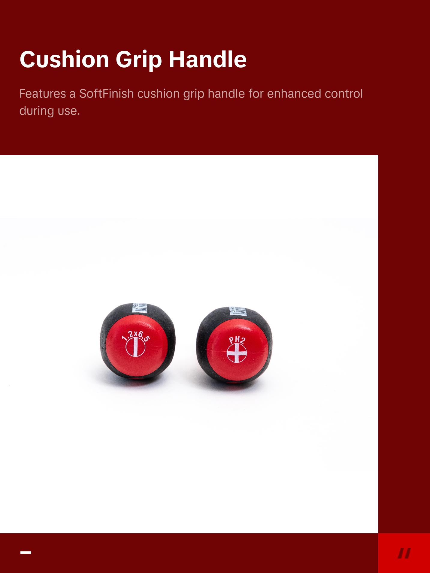 Wiha Tools 31191 SoftFinish Stubby Slotted 6.5mm/Phillips #2 Screwdrivers, 2 Pc. Set