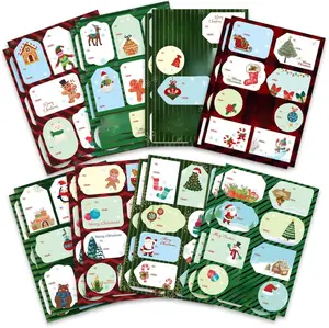 138PCS Christmas Tags Sticker Christmas Gift Labels Stickers, Xmas to from Christmas Sticker Name Tags, Name Tags Labels for Christmas Gift Wrapping,Holiday Present Label