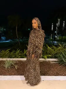 Leopard Print Abaya