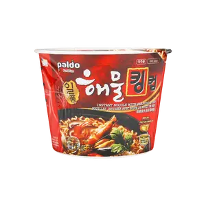 PALDO Korean Octopus Seafood Noodle Bowl 110g - Authentic Spicy Flavor