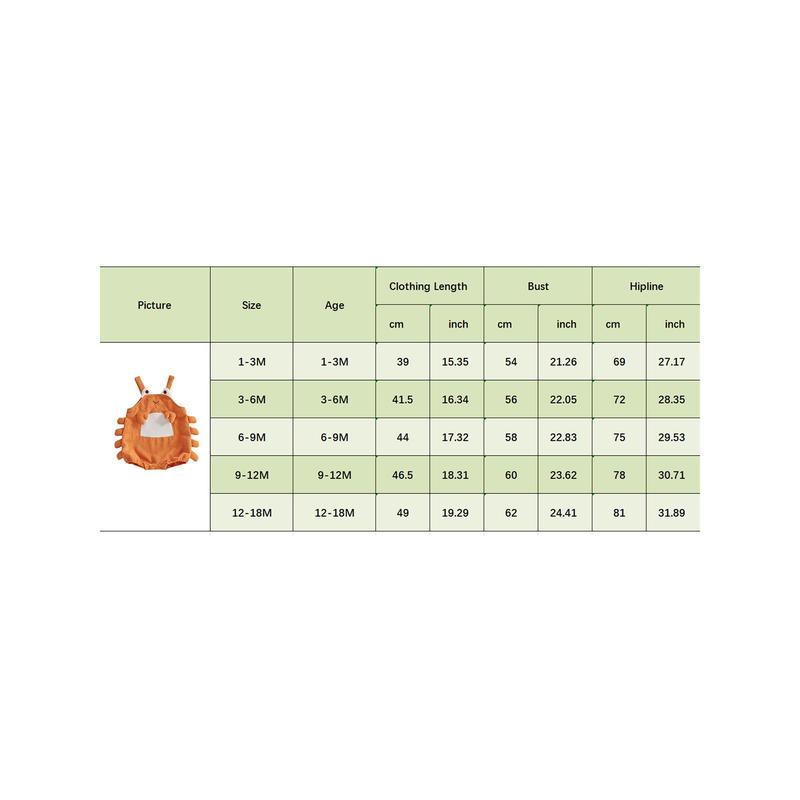 Baby Lobster Costume Corduroy Sleeveless Crab Overall Romper Halloween Cosplay Jumpsuit for Party Stage