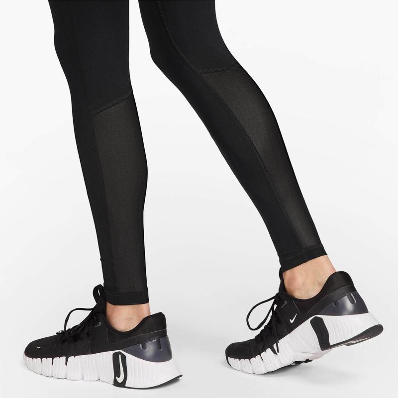 Nike Pro Mid-Rise Mesh-Paneled Leggings - Women's
