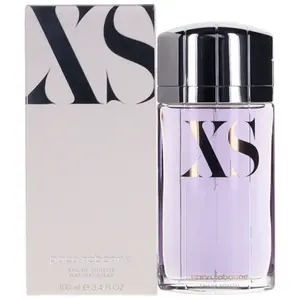 XS by Paco Rabanne Men's Eau de Toilette Cologne - 3.4 fl oz Bottled Non-Sweet Mild Flower Alcohol-Based Men's Fragrance, Jasmine Rose & Woody Moss Scent, Daytime Wear, New in Box, Bottled Men's Fragrance
