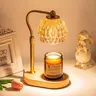 CANDELDO Vintage Dimmable Candle Warmer Lamp with Timer - Adjustable Height Electric Melter, 2 Bulbs, Aroma Candle Stand, Fragrance Holder, Room Decor Decoration, Gifts for Women, Home Supplies