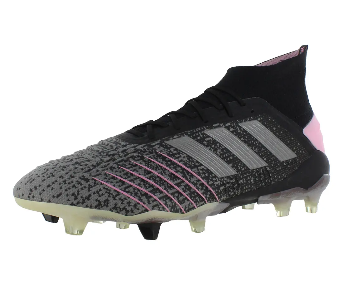 Women's Adidas Predator 19.1 Firm Ground Football Cleats - Sports Footwear, Core Black/Silver Metallic/Grey