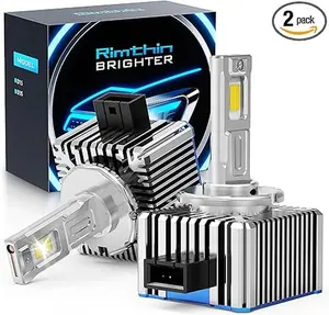 [One-year warranty service provided] Rimthin D1S/D1R/D3S  Bulbs, 30000LM 800% Brightness, 6000K Cool White Fog Light Bulbs, 5 MIN Plug and Play, IP67, Pack of 2