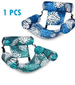 Inflatable Pool Floats Adult, 1 Pack Floating Lounge Chairs , Blow up Pool Noodles for Adult Heavy Duty, Floating Chair for Party Summer Water Beach Lake Fun Summervibes