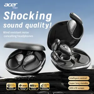 Acer OHR514 Wireless Earbuds,Open-ear Design Wireless Earphone, LongBattery Life Earbuds for Sports, Touch ControlEarbuds,Audio Electronic Headset gaming headset fast charge Black