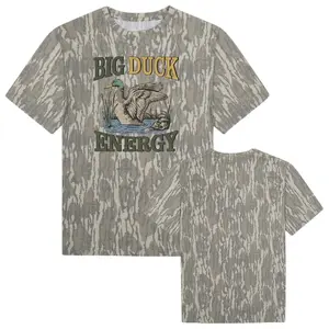 Big Duck Energy Camo T Shirt, Duck Hunting Shirt, Mossy Oak Washed Bottomland Mallard Tee, Waterfowl 3D Camo Style T-Shirt, Mossy Oak Washed Out Camo Tee, Camo T-Shirt Unisex Outdoors