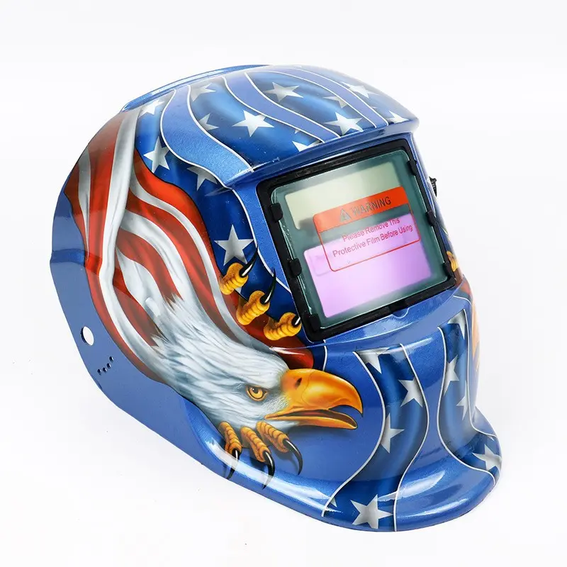 1Pc Smart Darkening Welding Mask Helmet - True Color Display, Adjustable Shade 4/9-13, Heavy-Duty Splash-Proof, Universal Fit for TIG/MIG Welding Processes