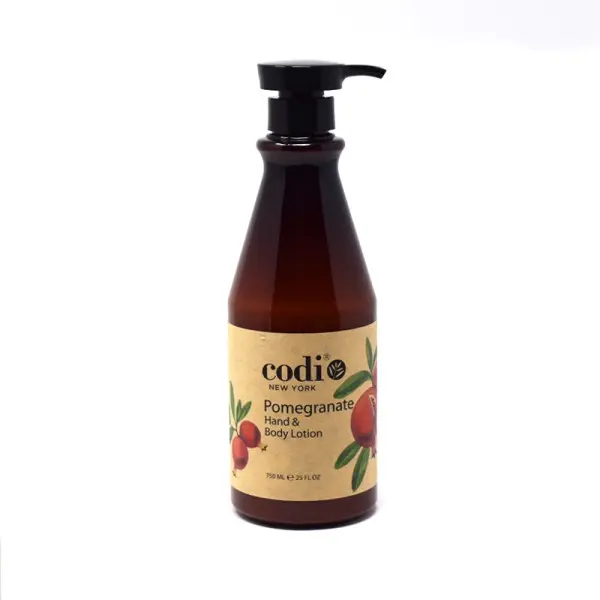 Codi Pomegranate & Cherry Blossom Hand & Body Lotion - Nourishing Daily Moisturizer for Smooth, Deep Hydration, Non-Greasy Body Care for All Skin Types, 750mL, Gentle, Moisture, Fruit, Daily Apply, Deep Hydrates, Natural Extracts, Botanical, Single Bottle