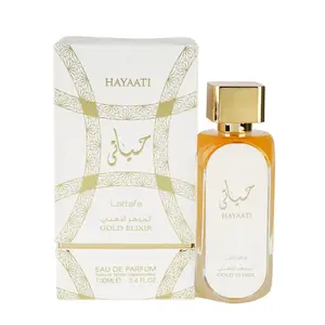 Hayaati Gold Elixir Eau De Parfum by Lattafa – Long-Lasting Unisex Fragrance | Opulent Citrus, Leather & Vanilla Blend | 100ML (3.4 Fl Oz)