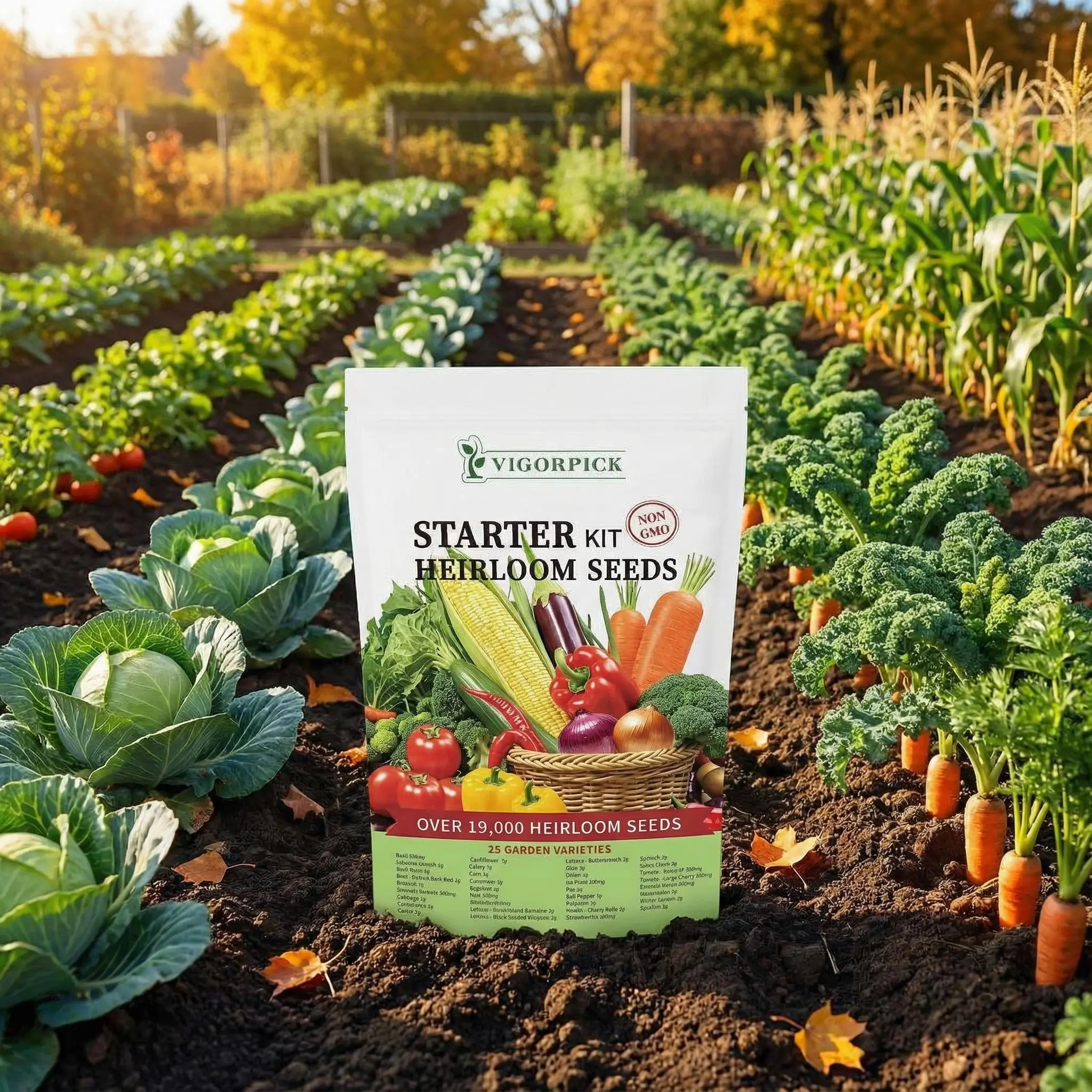 [Popular Choice] Indoor Planting Seed Kit - 35 Varieties Non-GMO Herb & Emergency Crop Seed Bag, All Seasons Kitchen Herb Kit for Full Sun Plants, Home Patio Horticulture Gift