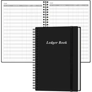 Book - A5 Accounting  Book for Bookkeeping, Small Businesses & Personal Use, Expense  Notebook for  , Expenses, Deposits & , 5.8" x 8.4", Black
