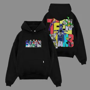 Teen Titans Robin Raven Beast Boy Super Hero Movie MCU Hoodie Retro Movie TV shirt Comic Superheroes Hoodie Oversized Black Movie Sweater Streetwear Graphic Hoodie Movie Shirt S-5XL Y2K Bootleg Style Tee Pop Culture Tee