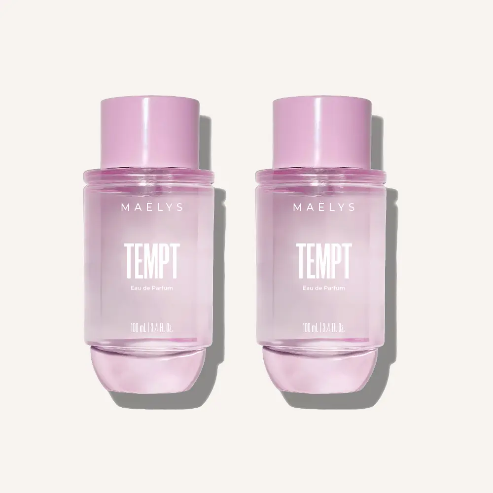 MAËLYS - TEMPT Eau de Parfum x2  - with Pink Pineapple + Sparkling Yuzu - A Fresh, Citrus Fragrance With Notes Of Musk, Juicy Pear, & Guaiacwood