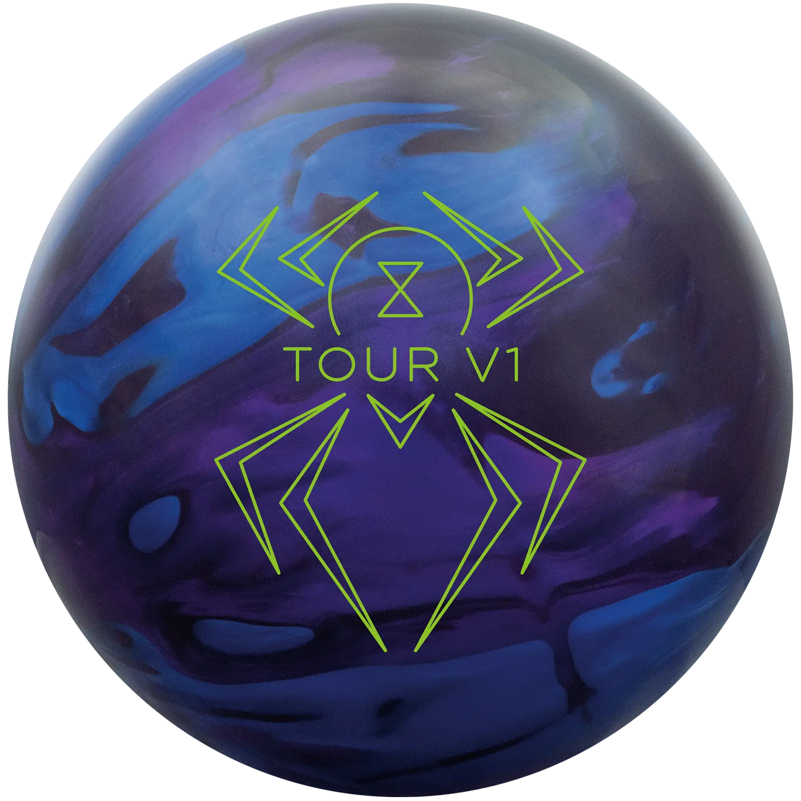 Hammer Black Widow Tour V1 Bowling Ball - Black/Blue/Purple