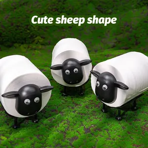 Funny Toilet Paper Holder Set, Toilet Paper Organizer, Sheep Design, Independent Bathroom Decor, 3D Printed Tissue Box, Cute Bath Accessories, Bathroom Accessory