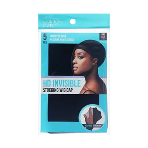 KISS Colors & Care HD Invisible Stocking Wig Cap - Black