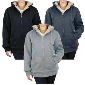 Women's Regular Fit Heavyweight Sherpa Fleece Lined Hoodies