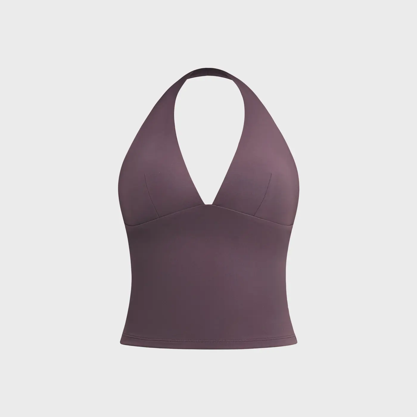 MFVIM Women's Solid-Color Halter Compression Sports Bra - Breathable, Comfortable Sports Tank Top, Women's Indoor/Outdoor Activewear Workout Equipment