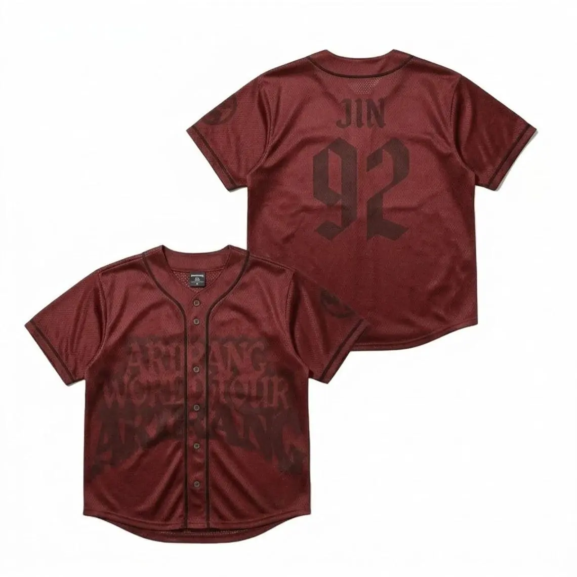 Ariranggg World Tour Baseball Jersey, Custom Name and Number Jersey, Personalized Concert Fan Shirt, Music Tour Inspired Button-Up Baseball Jersey, Lightweight Breathable Sports Jersey, Unisex Festival Outfit
