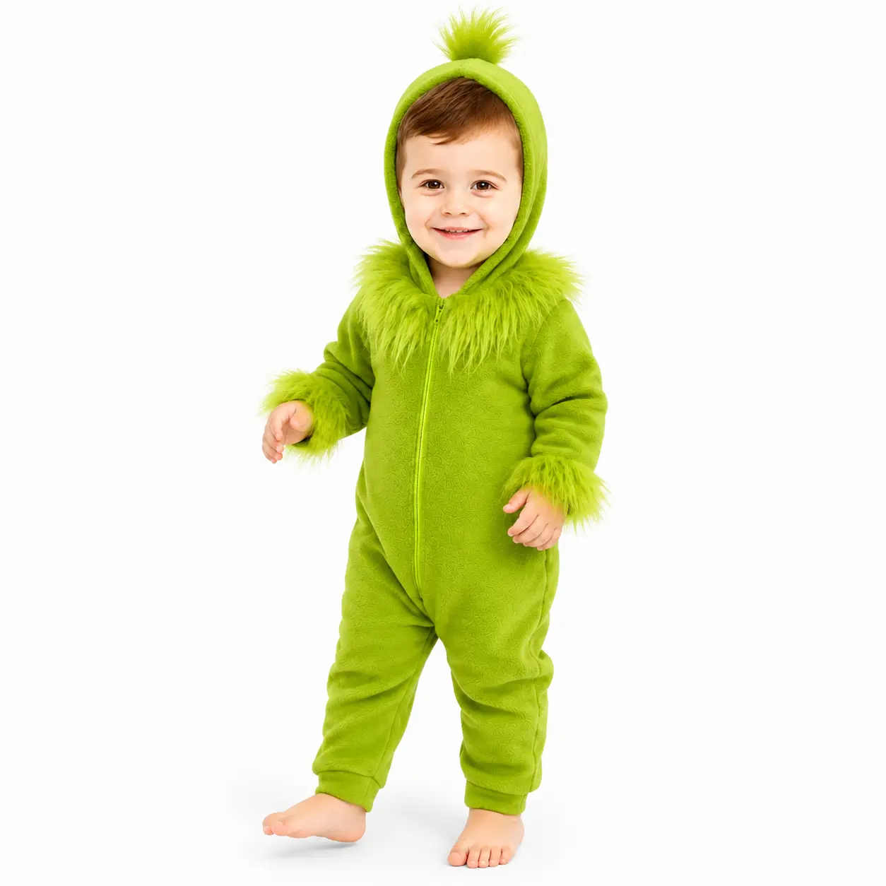Kids Halloween Costume Onesie for Boys Girls, Cute Hooded Animal Fleece Jumpsuit, Cozy Cosplay Party Outfit