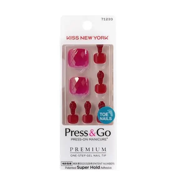 KISS Press and Go Toe Nail