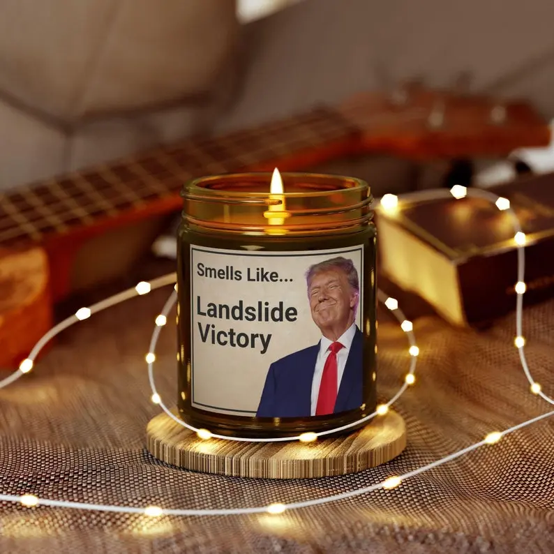 Donald Trump Smells Like Victory Scented Candles, MAGA, Trump 47, Trump Victory, Donald Trump Gift, trump prayer candle, Trump 2024 Candle, Funny Trump Gift, Funny Trump Design