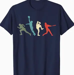 Baseball Vintage | Retro Catcher Pitcher Batter T-Shirt