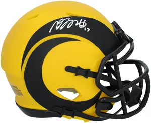 Davante Adams Los Angeles Rams Autographed Riddell Rave Speed Mini Helmet - Fanatics Authentic Certified