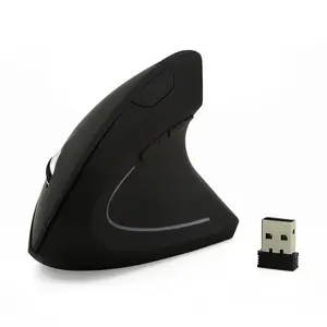 Wireless Ergonomic Mouse 2.4GHz Wireless USB DPI 1600 Right Hand with 5 Buttons, Opto-Electronic Operation, 2 AAA Battery Powered, 800-1200-1600 DPI