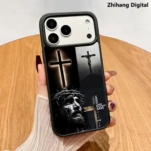 Jesus Magnetic Phone Cases for iPhone 17 Pro Max Air 16 Plus 15 14 13 12 11 Smartphone Shockproof Protection Acrylic Cover Cellphone Protective magsafe magnetic case Resistance Casing