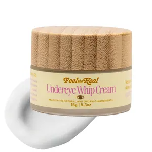 Feel the Heal Under Eye Whip Cream | Collagen, Peptide & Hyaluronic Acid Eye Cream for Dark Circles, Puffiness & Fine Lines