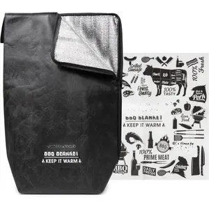for Resting Meat - 21" Multi-Layer Insulated Barbeque Rest Bag with 25 Sheets of -Grade Butcher Paper - Leakproof Stitchless Barbecue Wrap for Brisket, Pulled Pork, Turkey, Chicken