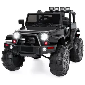 Best Choice Products 12V Kids Ride On Truck Car w/ Remote Control, Spring Suspension, Bluetooth, LED Lights