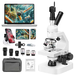 Single eye compound microscope is suitable for students, children, and adults, with a magnification of 40 to 2000 times. It is specifically designed for students majoring in science education and can be connected to a mobile phone via WiFi for observation
