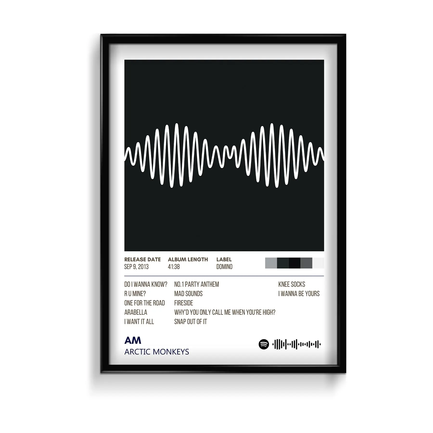 AM by Arctic Monkeys Album Poster AM by Arctic Monkeys Album Poster