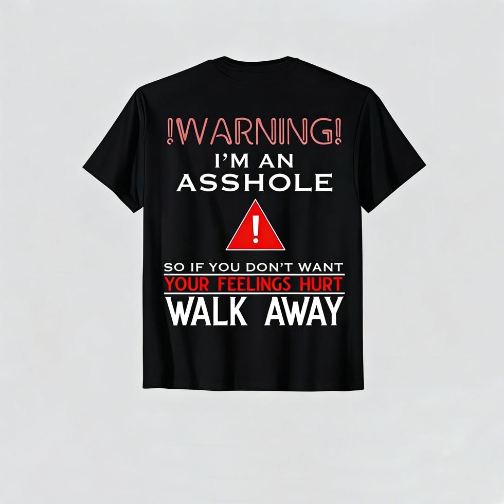 Anti Social Shirt Warning I'm An T-Shirt Adult Humor Menswear Man Tropical Casual Crewneck