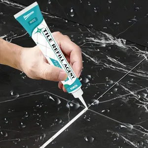 Fast-Drying RV Tile Grout Sealant, Waterproof, Effective Gap Sealing, Multi-Purpose RV Caulk, Kitchen Bathroom Use, Toilet Sink Floor Wall